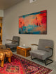 "Court Shadows" Painting Print on Wrapped Canvas, 60"x40"