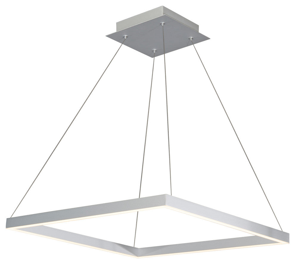 Atria 20" ETL Certified Height Adjustable LED Chandelier, Silver VMC31620AL