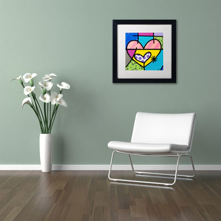 Roberto Rafael 'Big Heart I' Matted Framed Art