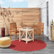 Nourison Essentials 6' x Round Brick Red Outdoor Area Rug