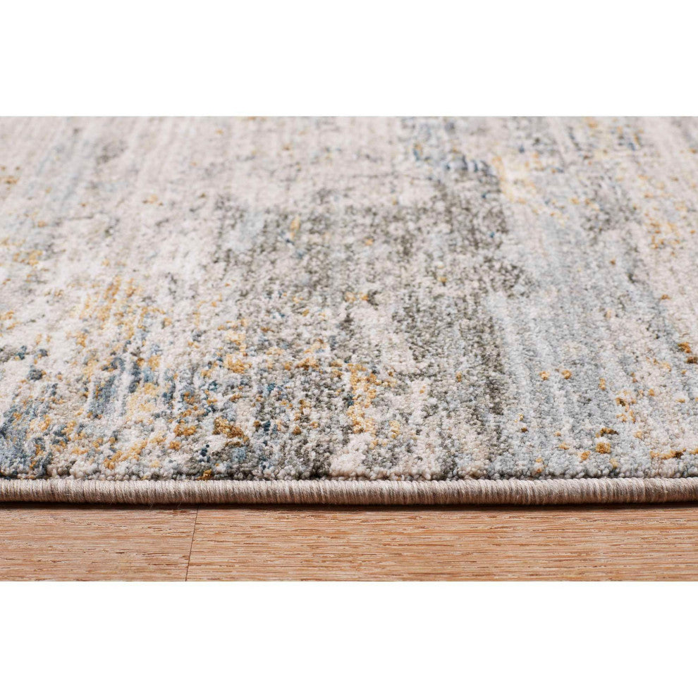 Impressions Abstract Area Rug - Blue, 2'6"x7'5"