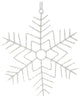 Glittered Wire Snowflake Ornament, 12-Piece Set