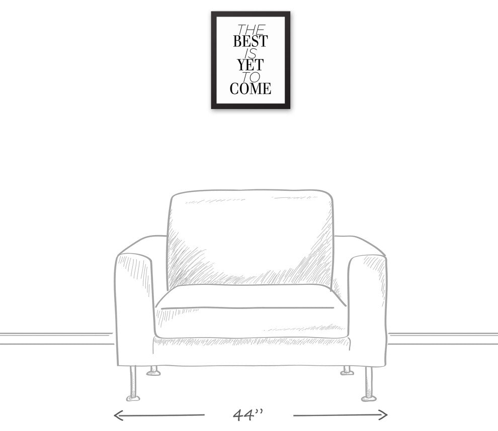 The Best is Yet to Come 11x14 Black Framed Canvas