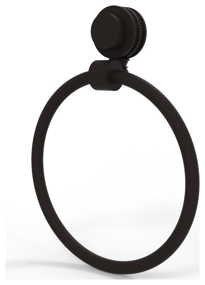 Venus Towel Ring With Dotted Accent, Oil Rubbed Bronze