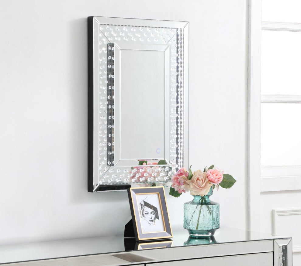 Rudy 20"x30" LED Crystal Mirror