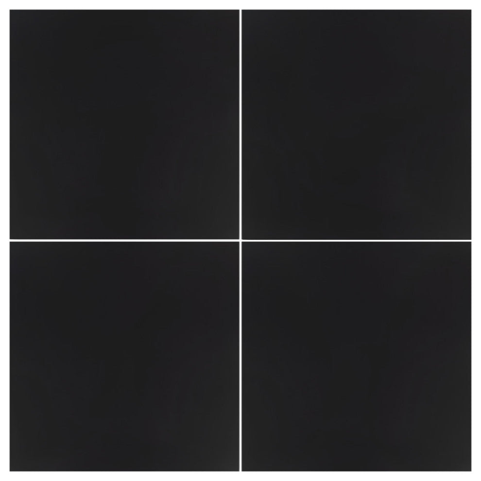 Klavier Matte Black Porcelain Floor and Wall Tile