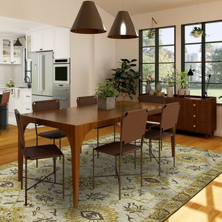 Amer Rugs Romania Newburg ROM-3 Gold Hand-hooked - 9' X 13' Rectangle Area Rug