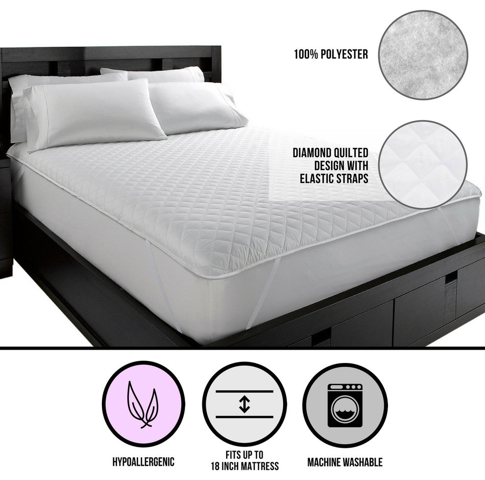 Classic Quilted Mattress Protector, Twin XL Size