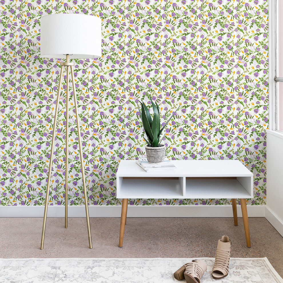 Deny Designs Iveta Abolina Lourdes Wallpaper, White, 2'x4'