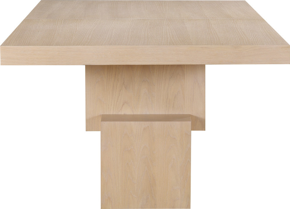 Anzio Oak Veneer Dining Table, Oak