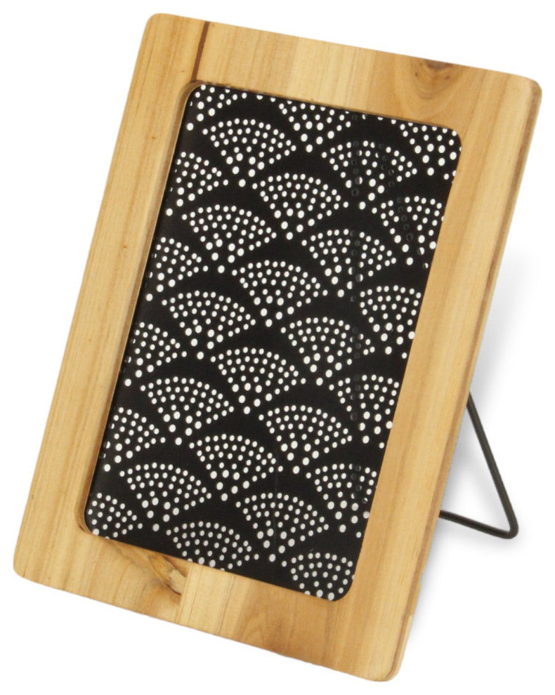 Merridew Wood Framed Metal Earring Hanging Table Easel