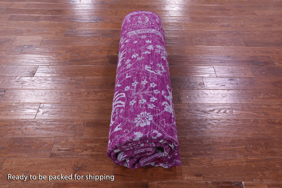 8' 0" X 10' 3" Handmade Persian Wool & Silk Rug - Q15762