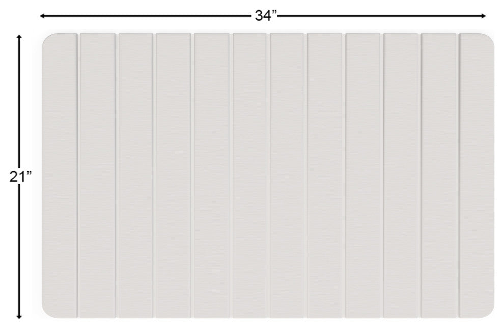 Diatomite Water Absorbing Under-Sink Mat, Natural White