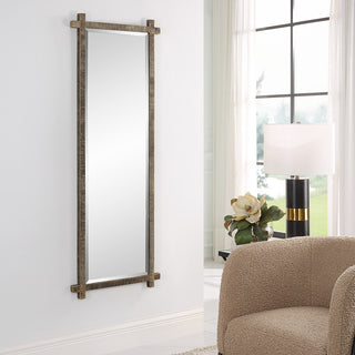 Uttermost 09917 Abanu Ribbed Gold Dressing Mirror