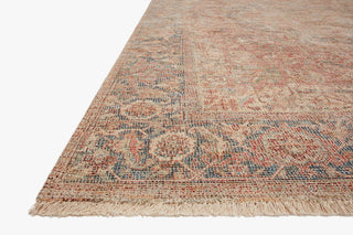 Priya PRY-07 Brick/Navy 3'6"x5'6" Area Rug