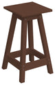Poly Lumber Bar Stool, Tudor Brown, Counter Height, Square