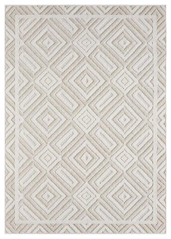 Nimes Crosshatch Area Rug, Gray, 2'x7'3"