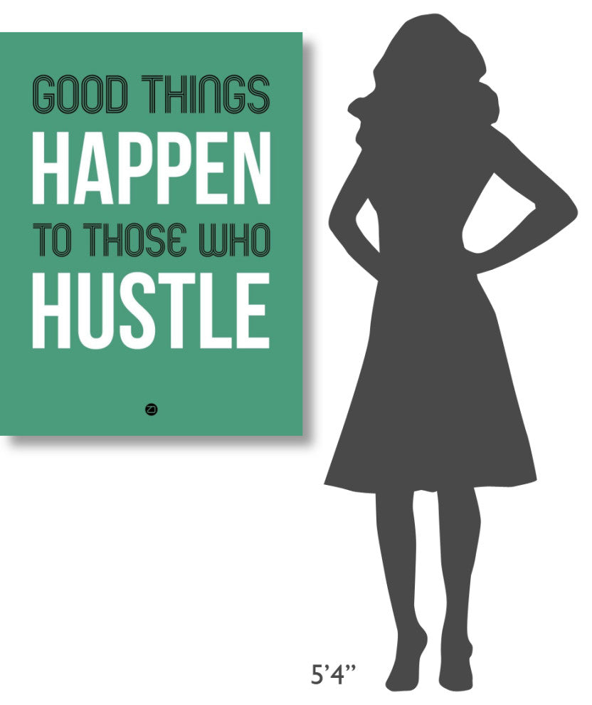 "Good Thing Happen Poster Green" Fine Art Print