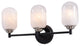 Seren 3 Light Wall Sconce Matte Black