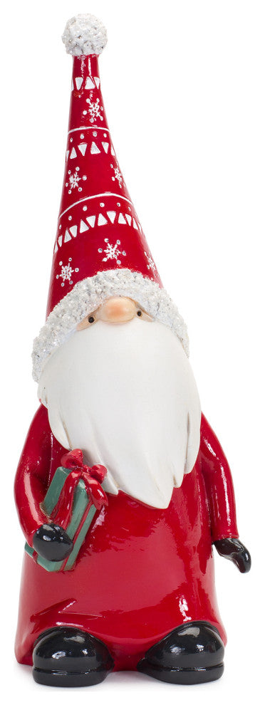 Gnome With Wreath & Package, 2-Piece Set