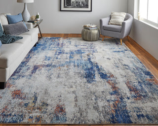Weave & Wander Adelmo Abstract Contemporary Rug, Multi/Ivory, 10'x14'