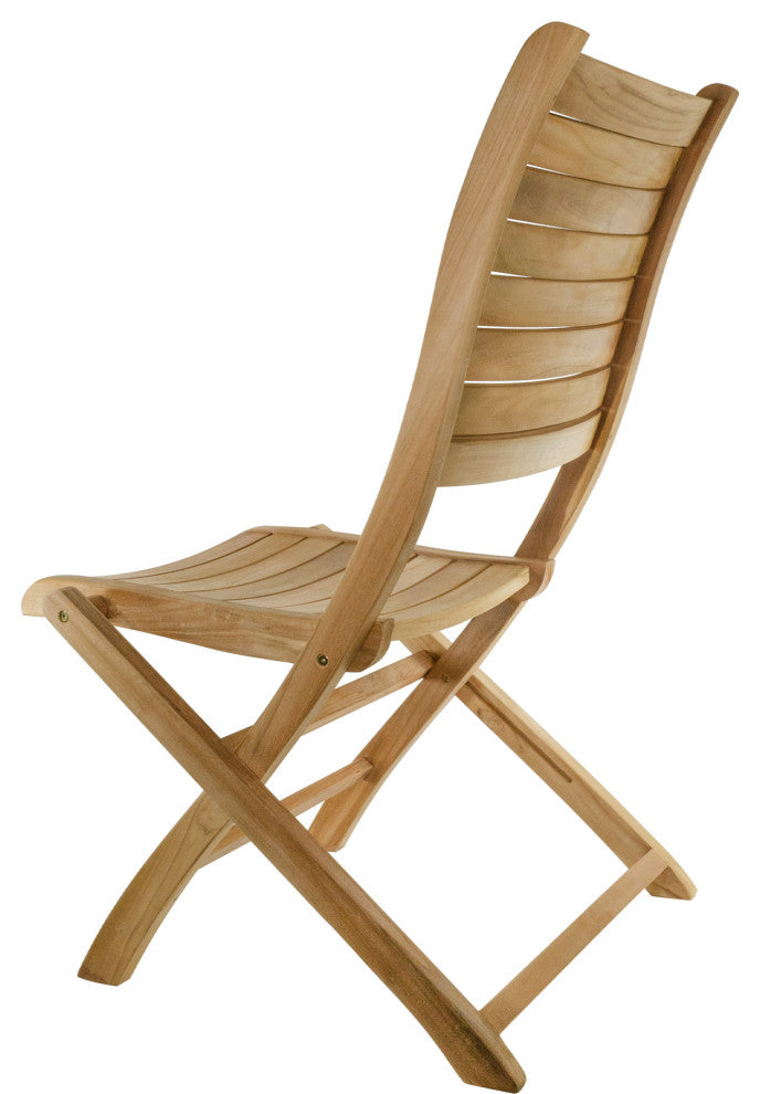 Nordic Style Natural Teak Folding Dining Chair