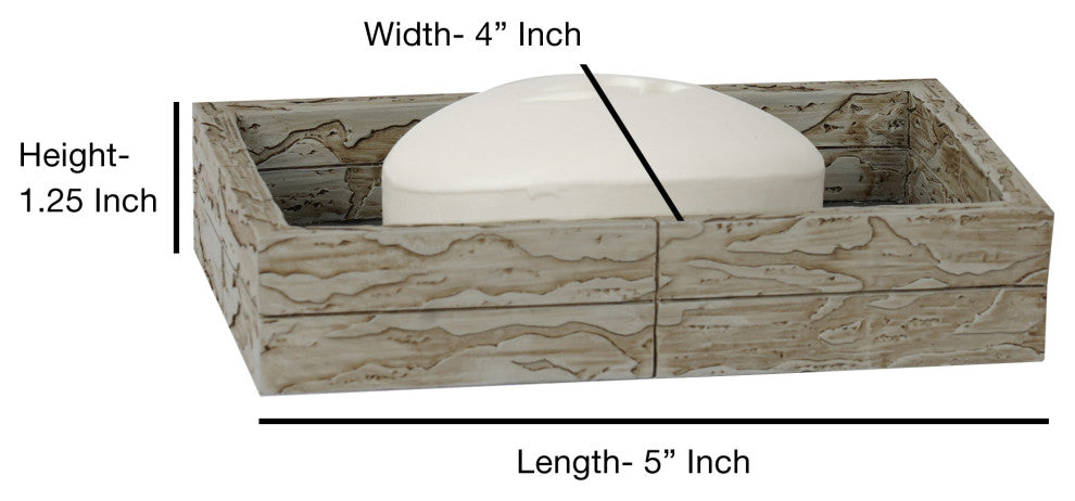 nu steel Rustic Bath Collection-Stone Rust/Gray, 4-Piece Set
