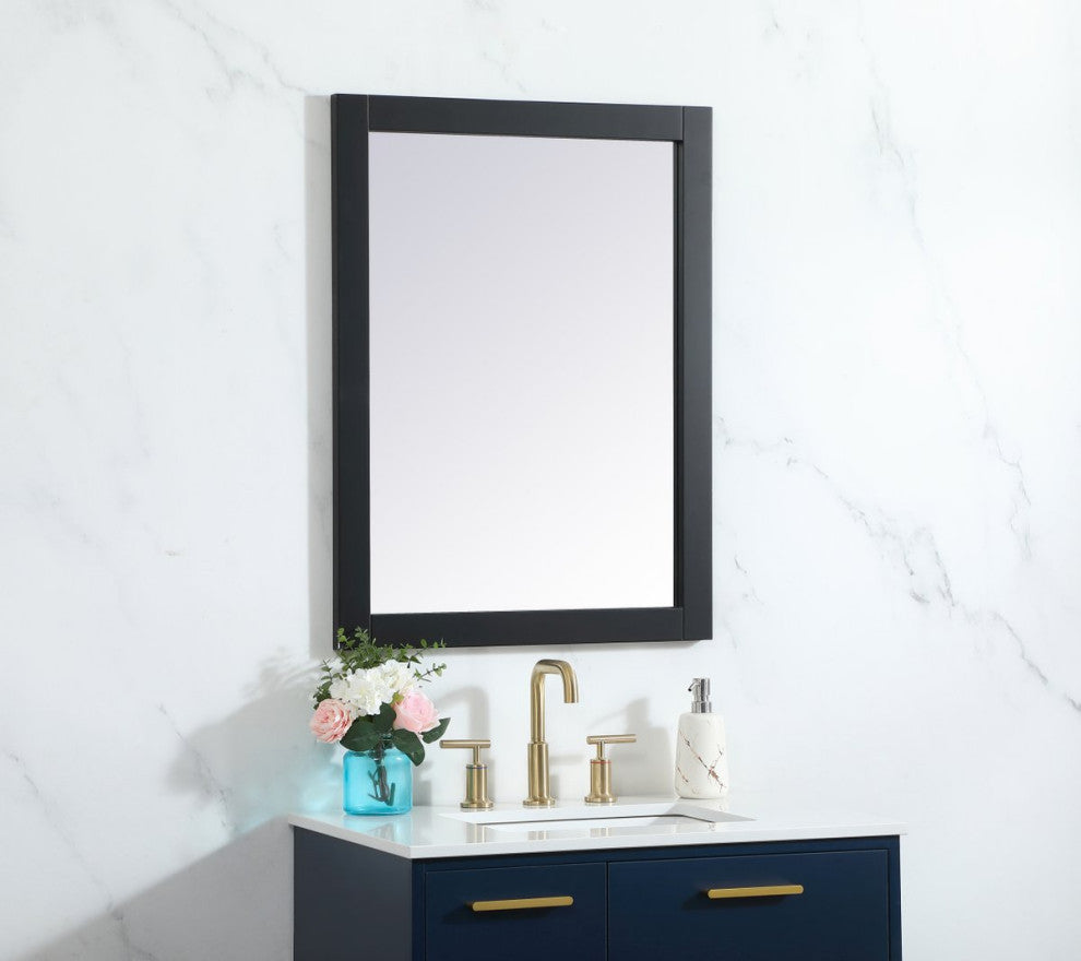 Alice Vanity Mirror, 24"x32", Black
