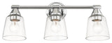 Catania 3-Light Polished Chrome Vanity Sconce
