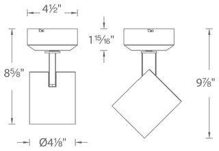 Lucio LED 22W Monopoint 4000K Spot Beam, Black