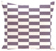 Stair Stepping Stripes Print Pillow, Larkspur, 20"x20"