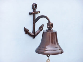 Anchor Bell, Antique Copper, 6"