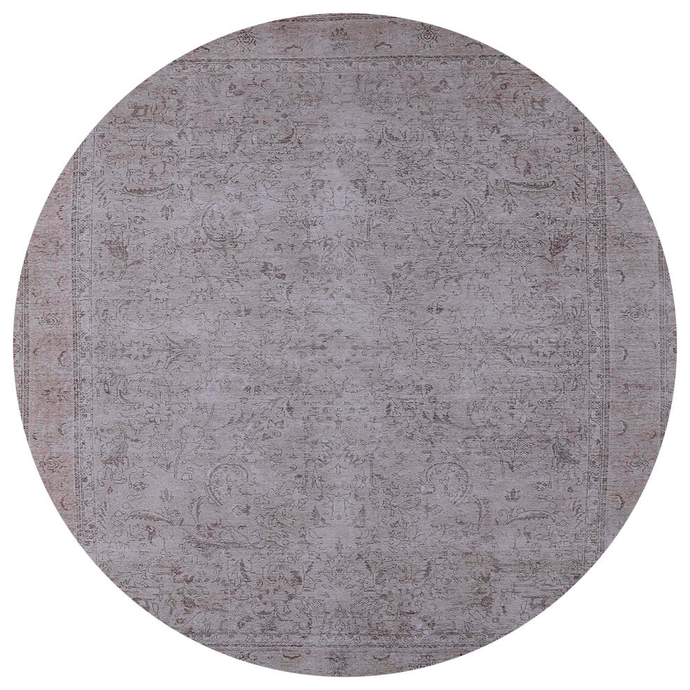 Ahgly Company Indoor Round Mid-Century Modern Area Rugs, 3' Round