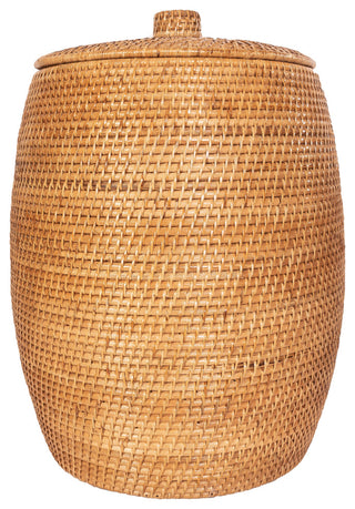 Saboga Home Beehive Laundry Hamper with Liner, Honey Brown