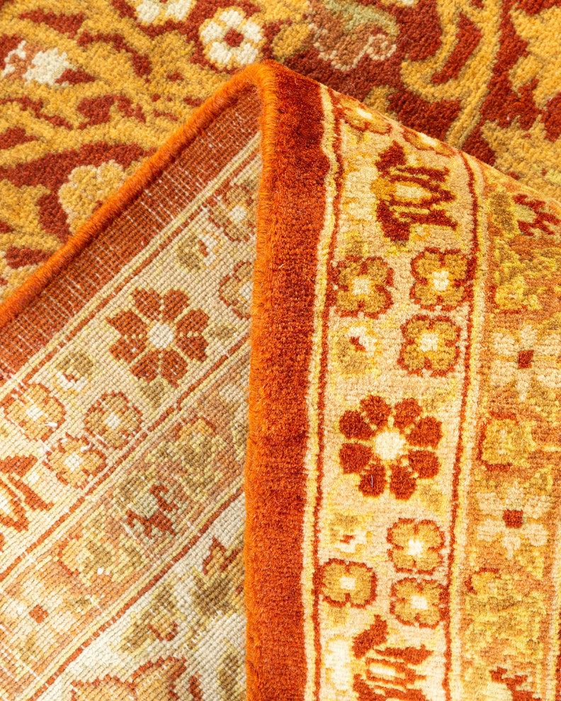 Mogul, One-of-a-Kind Hand-Knotted Runner Orange, 6'1"x14'1"
