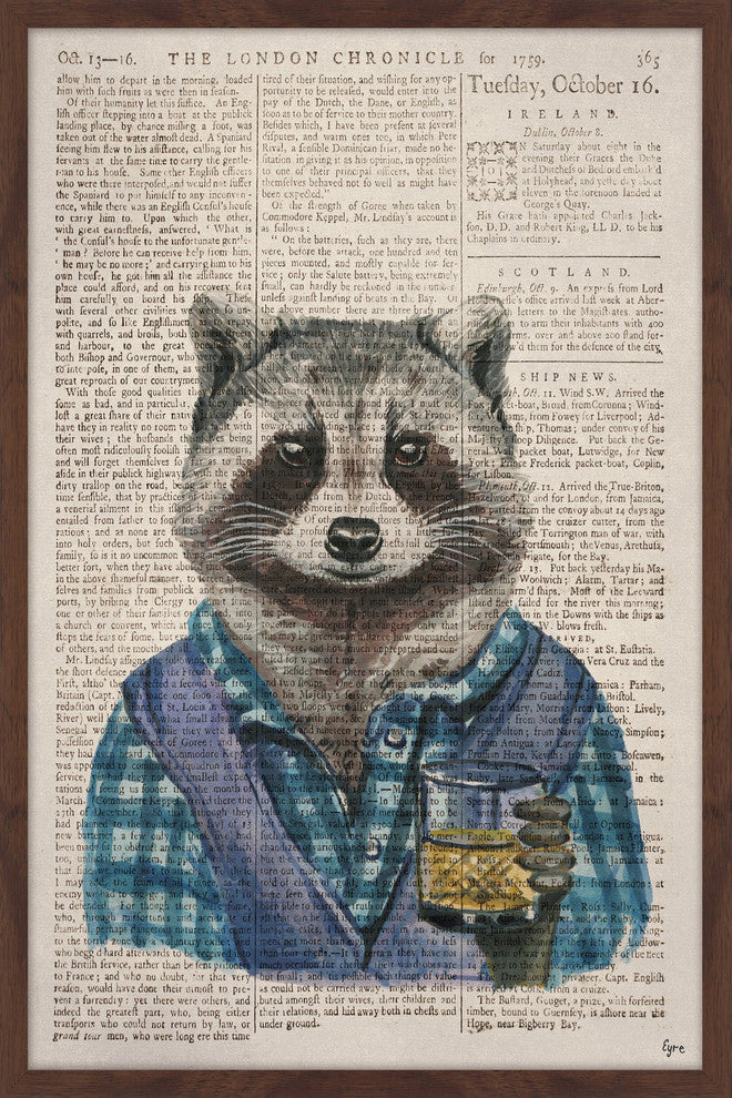 "Scotch Time" Framed Painting Print, 12"x18"
