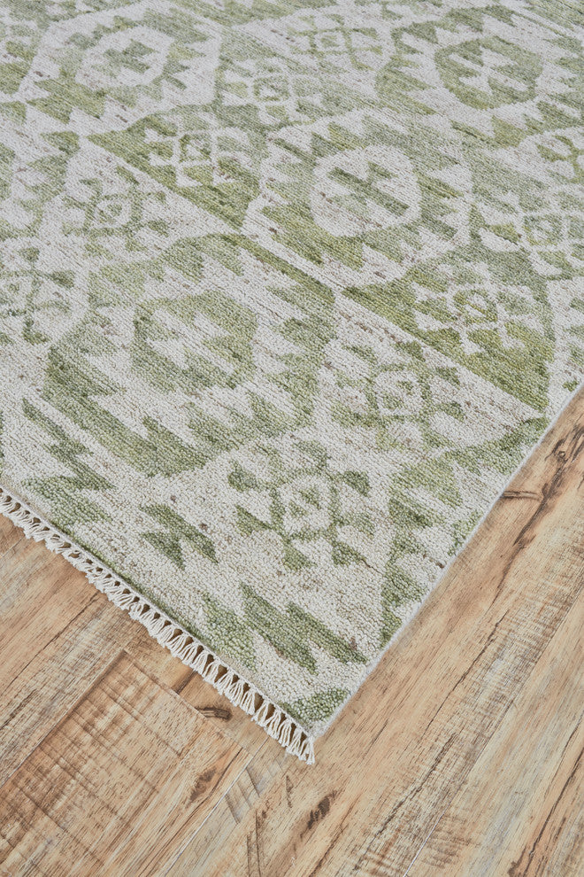 Weave & Wander Shadan Rug, Olive, 5'6"x8'6"