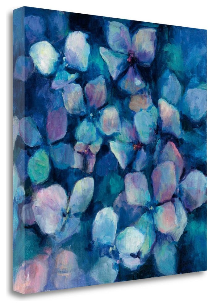"Midnight Blue Hydrangeas" By Marilyn Hageman, Giclee on Gallery Wrap Canvas