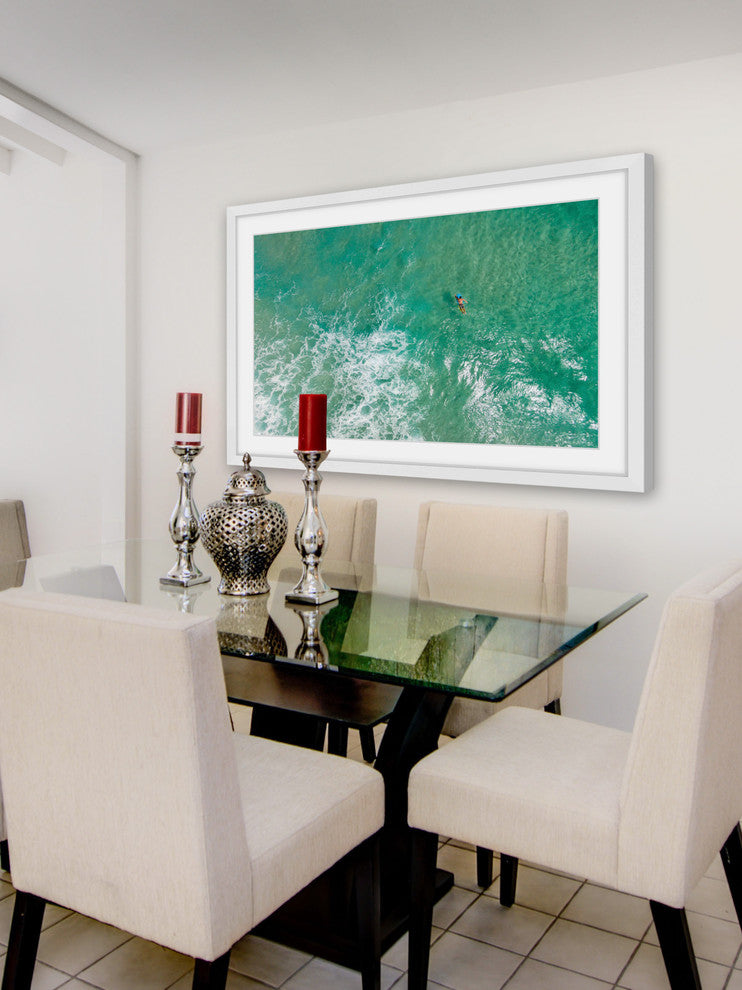 "Waiting For The Wave" Framed Print by Karolis Janulis