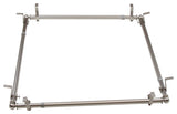 Andre Multi Angle Ceiling Rod 66-120 inch, Satin Nickel, Four Sided
