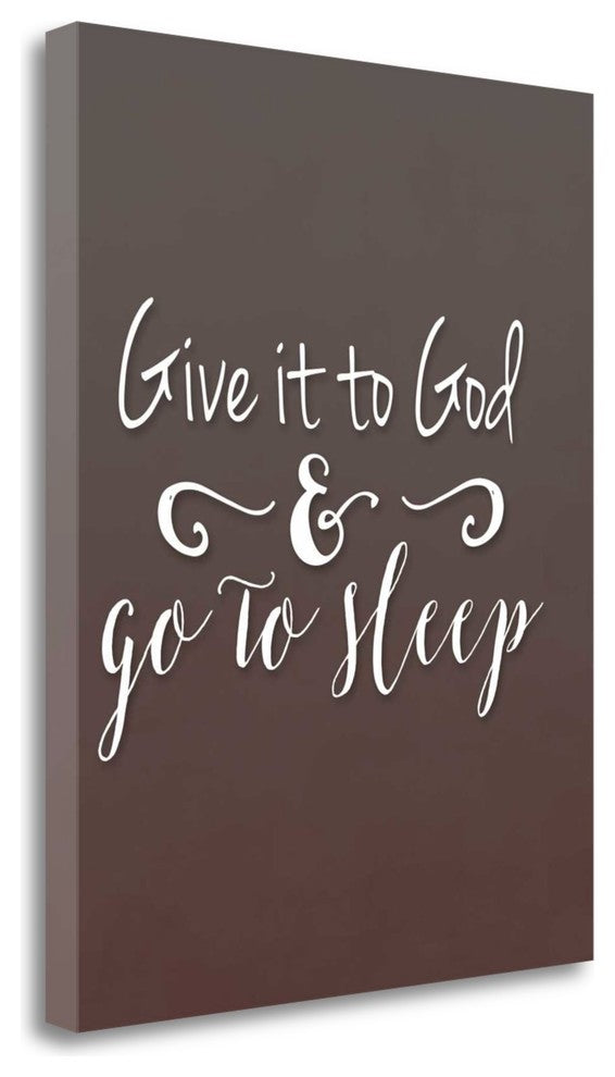 "Give It To God Brown" By Tara Moss, Giclee Print on Gallery Wrap Canvas