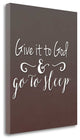 "Give It To God Brown" By Tara Moss, Giclee Print on Gallery Wrap Canvas