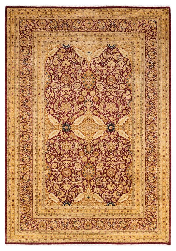 Mogul, One-of-a-Kind Hand-Knotted Area Rug  - Red, 6' 1" x 9' 0"