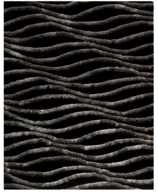 Safavieh Shag Sg551E Rug, Black/Grey, 8'0"x10'0"