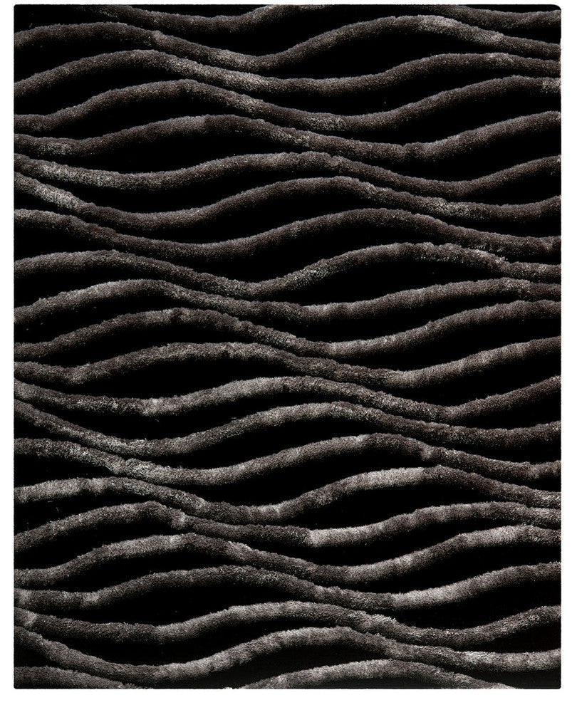 Safavieh Shag Sg551E Rug, Black/Grey, 8'0"x10'0"