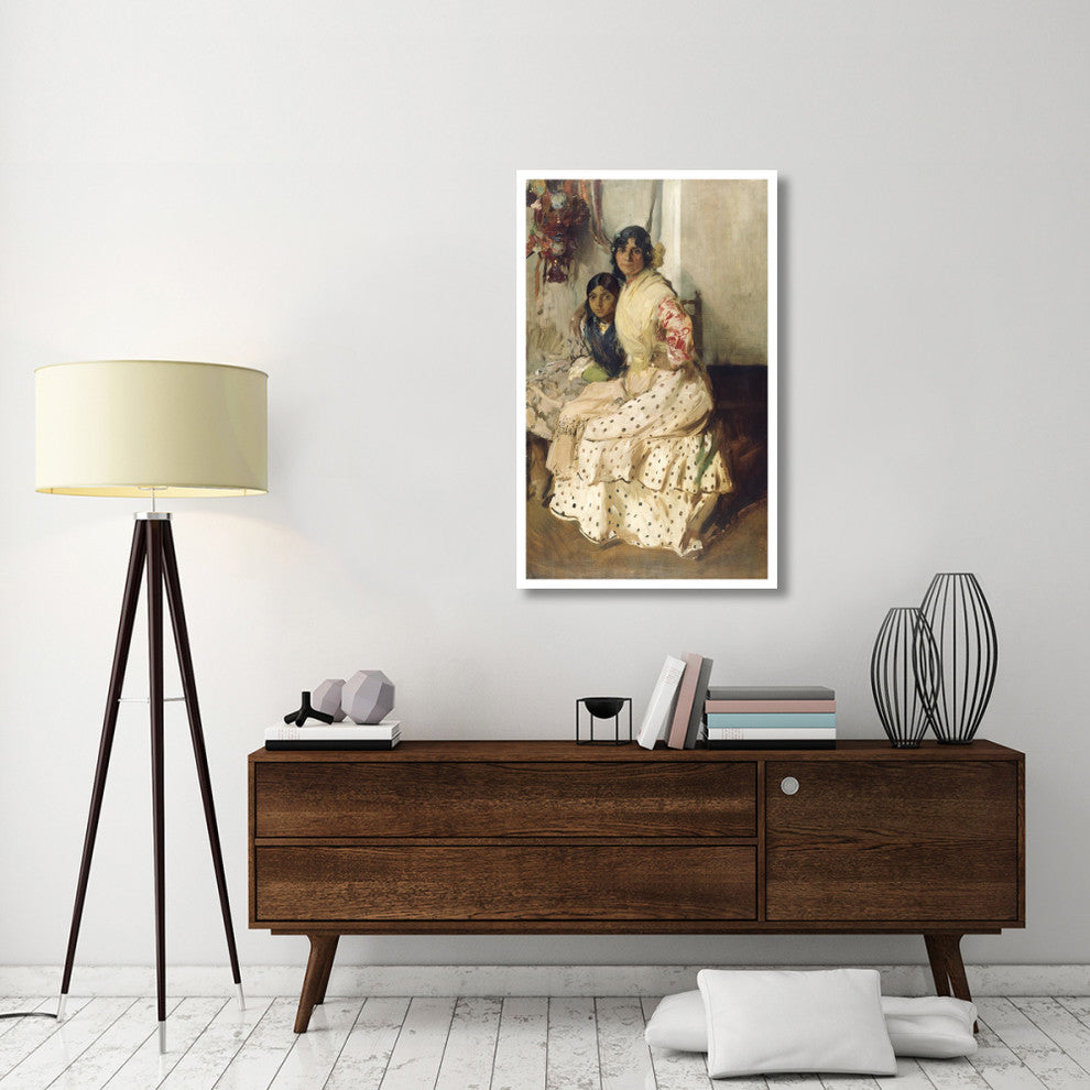 "Pepilla the Gypsy and Her Daughter" Print by Joaquin Sorolla y Bastida, 29"x46"