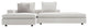 Lucerne Modular Chaise, Ashen Fabric, Ashen Fabric, Set11b-2pc