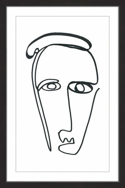 "Crooked" Framed Painting Print, 24"x36"