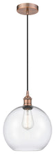 Innovations 616-1P-AC-G122-10-LED 1-Light Mini Pendant, Antique Copper