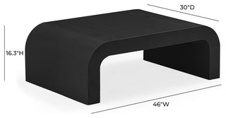 Hump Coffee Table, Black